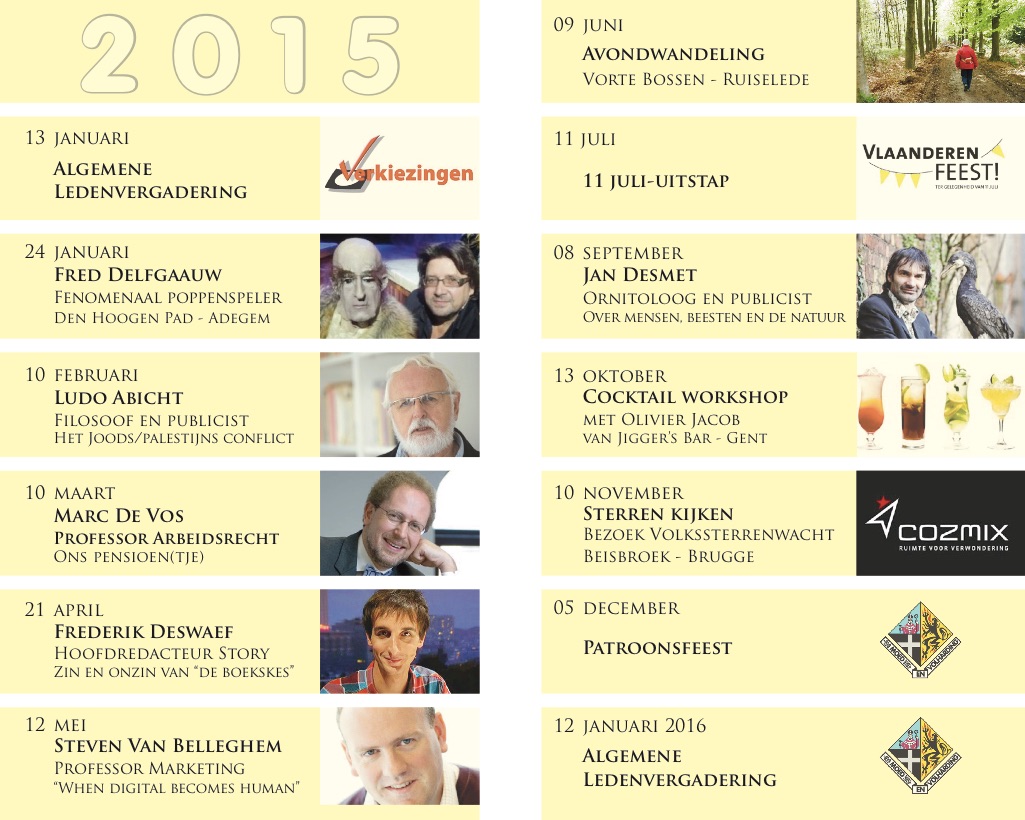 Jaarprogramma 2015